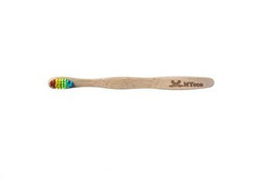 Children's bamboo toothbrush soft FLAT 1 piece.