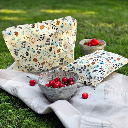 Beeswax bags “Branches” XL 36×32 cm, 1 piece