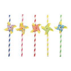 Paper straws "Windmill" 6/200 mm 50 pcs.