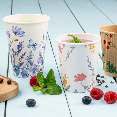 Paper cup dispersion "Spring" 250 ml, ¶. 80 mm 50 pcs.
