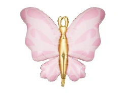 Balon foliowy "Różowy Motyl", 69 x 69 cm, 1 szt.