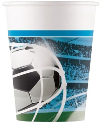 Kubek papierowy "Piłka Nożna" 200 ml 8 szt.