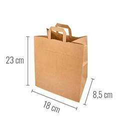 Torba papierowa z uchwytem 18 x 8,5 x 23 cm 250 szt.