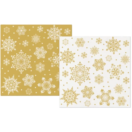 Serwetki Premium Airlaid, "Reverse Snowflakes", 1/4, 40 x 40 cm 50 szt.